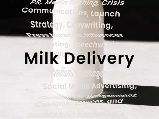 milk delivery and advertising